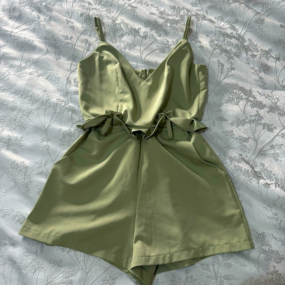 Olive green, size small romper